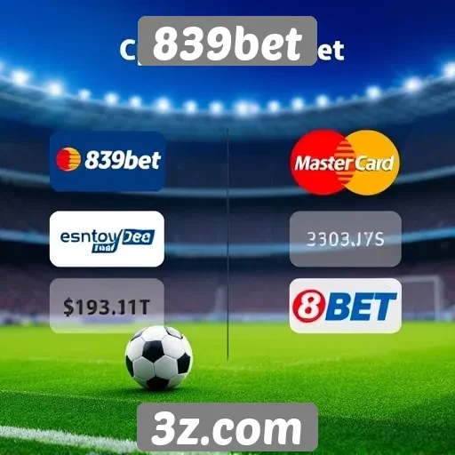 Métodos de pagamento aceitos pelo 839bet